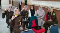 Sebanyak 59 pegawai Kejari Bangka Selatan dites urine. (Foto: Ist)