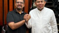 Dukungan H Abdul Rahman datang dari tokoh muda Seberang Kota Jambi, Raden Ridwan Muchtar atau Bang Muk Ridwan. Foto : Istimewa