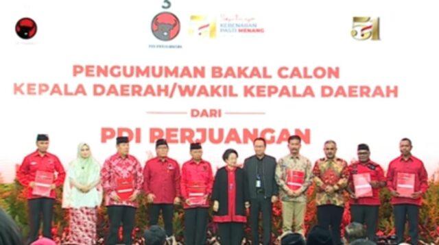 PDI Perjuangan resmi mengusung pasangan Calon Gubernur dan Wakil Gubernur Jambi, Al Haris dan Abdullah Sani. Foto: Jambiseru.com