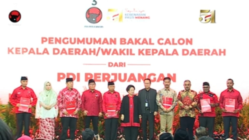 PDI Perjuangan resmi mengusung pasangan Calon Gubernur dan Wakil Gubernur Jambi, Al Haris dan Abdullah Sani. Foto: Jambiseru.com