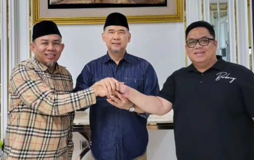 Dari kanan : Andi Muhammad Guntur, Sy Fasha dan H Abdul Rahman. Foto : dok tim