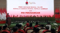 PDIP mengumumkan 13 calon gubernur untuk Pilkada 2024. Foto: iNewsJambi.id