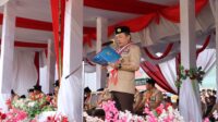 Gubernur Jambi, Al Haris Pimpin Apel Puncak Perayaan Pramuka ke-63 di Kota Sungai Penuh. Foto: Istimewa
