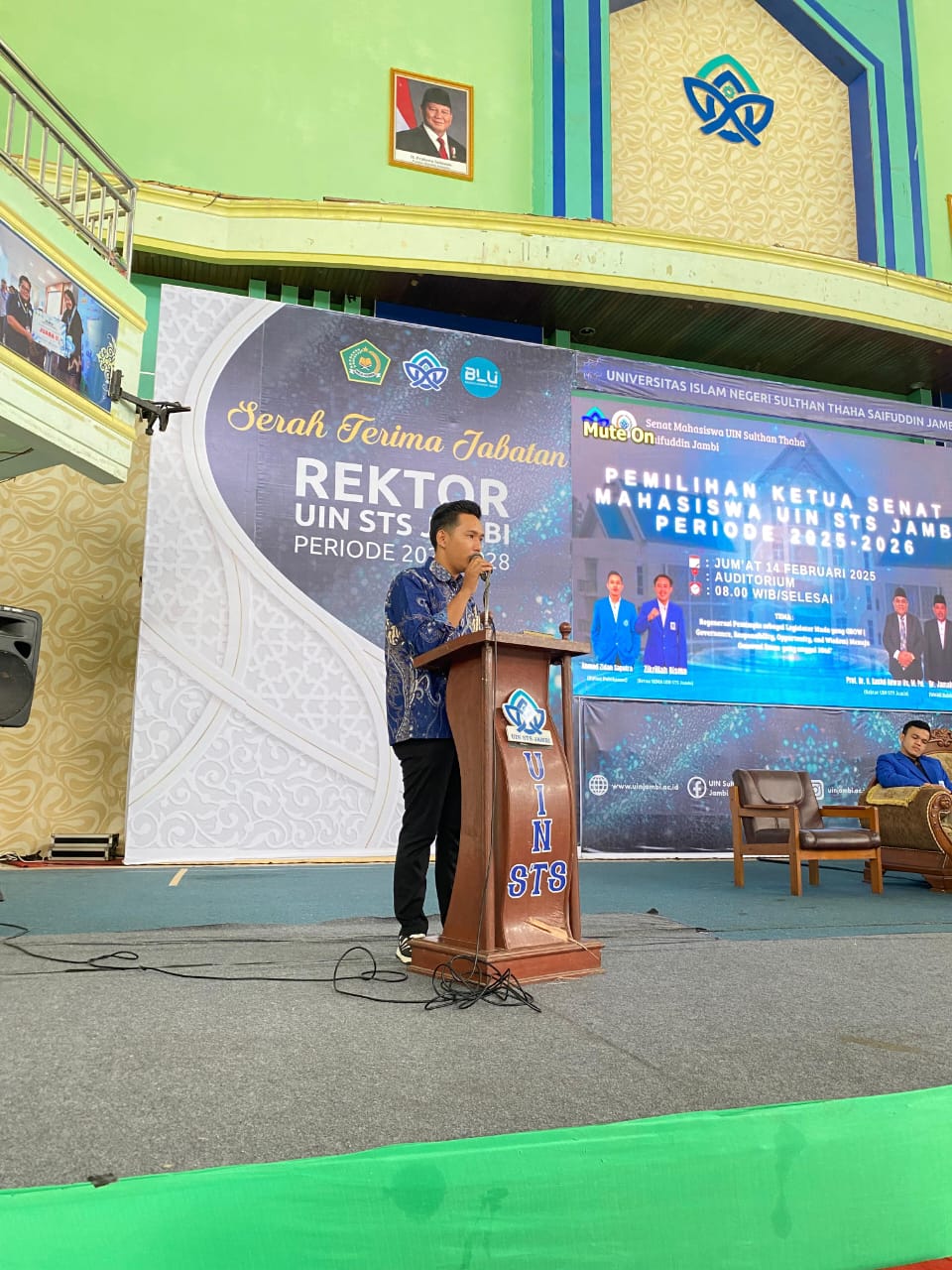 Ahmed Zidan Saputra, Ketua Panitia Pelaksana Pemilihan Ketua Senat Mahasiswa UIN STS Jambi periode 2025-2026
