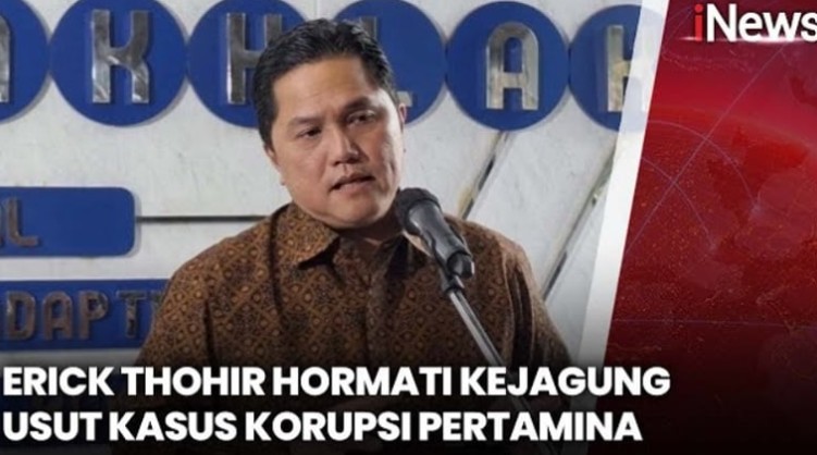 Menteri Badan Usaha Milik Negara (BUMN) Erick Thohir bersama Menteri ESDM, Bahlil Lahadalia mendukung proses hukum terkait dugaan korupsi di PT Pertamina (Persero). Foto: Jambi.iNews.id