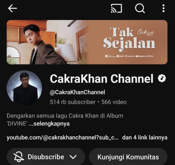 Bongkar Rahasia Populernya Channel YouTube Cakra Khan, Penyanyi Bersuara Internasional