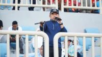 Gubernur Al Haris menonton langsung Final Liga 4 Provinsi Jambi di Stadion Swarnabumi Pijoan Jambi