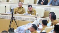 Gubernur Al Haris mengikuti RDP dengan Komisi II DPR RI bersama Mendagri, BKN dan Menpan RB bertempat di Ruang Rapat Gd Nusantara DPR RI